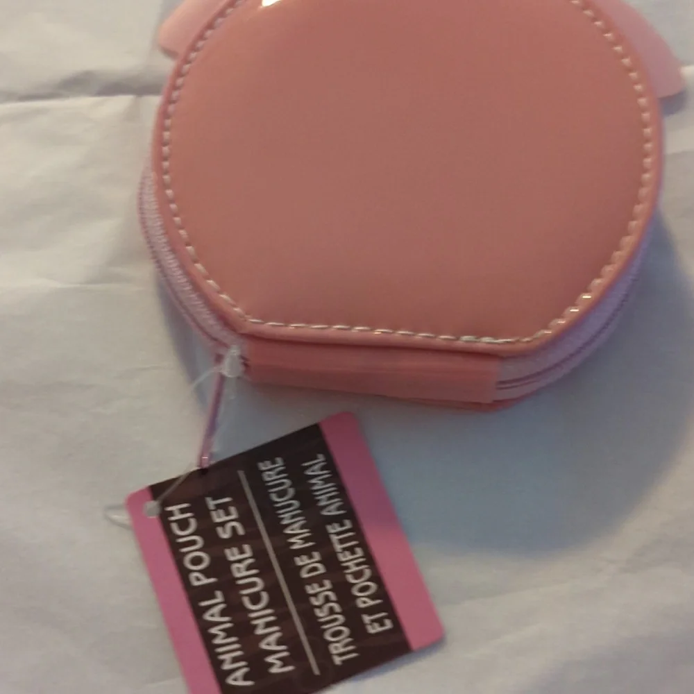 Animal Pouch Manicure Set. Little Pig New SALE
